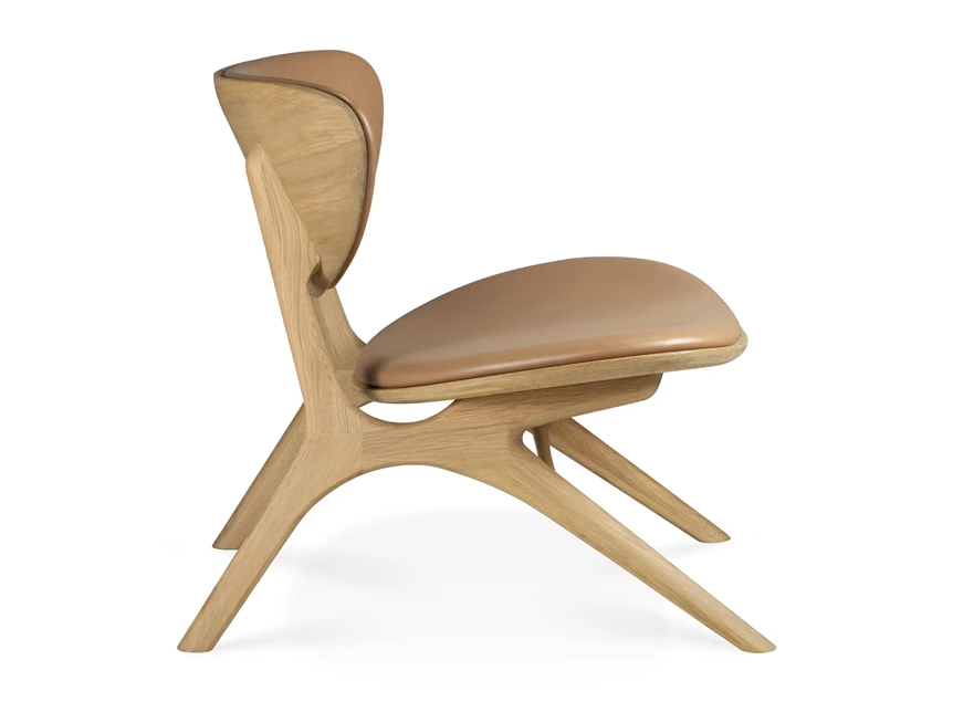 Zijde Bijzetzetel Oak Eye Sienna Lounge Chair 50674 Ethnicraft