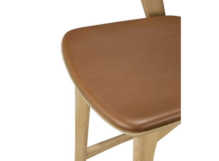 Zitvlak Lage barstoel Oak Bok Cognac Counter Stool 51564 Ethnicraft