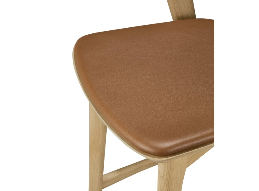 Zitvlak Lage barstoel Oak Bok Cognac Counter Stool 51564 Ethnicraft