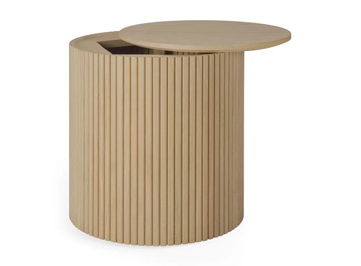 Open Bijzettafel Oak Roller Max Side Table 50047 Ethnicraft