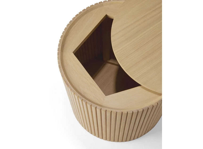 Opbergruimte Bijzettafel Oak Roller Max Side Table 50047 Ethnicraft