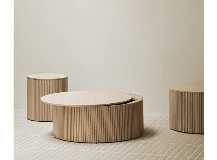 Collectie Bijzettafel Oak Roller Max Side Table 50047 Ethnicraft