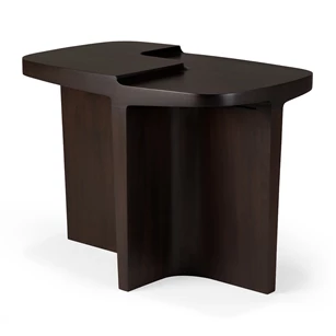 Bijzettafel Mahogany Brutalist Rose Brown Side Table 35160 Ethnicraft