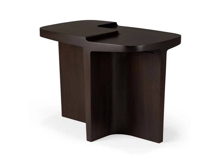 Bijzettafel Mahogany Brutalist Rose Brown Side Table 35160 Ethnicraft