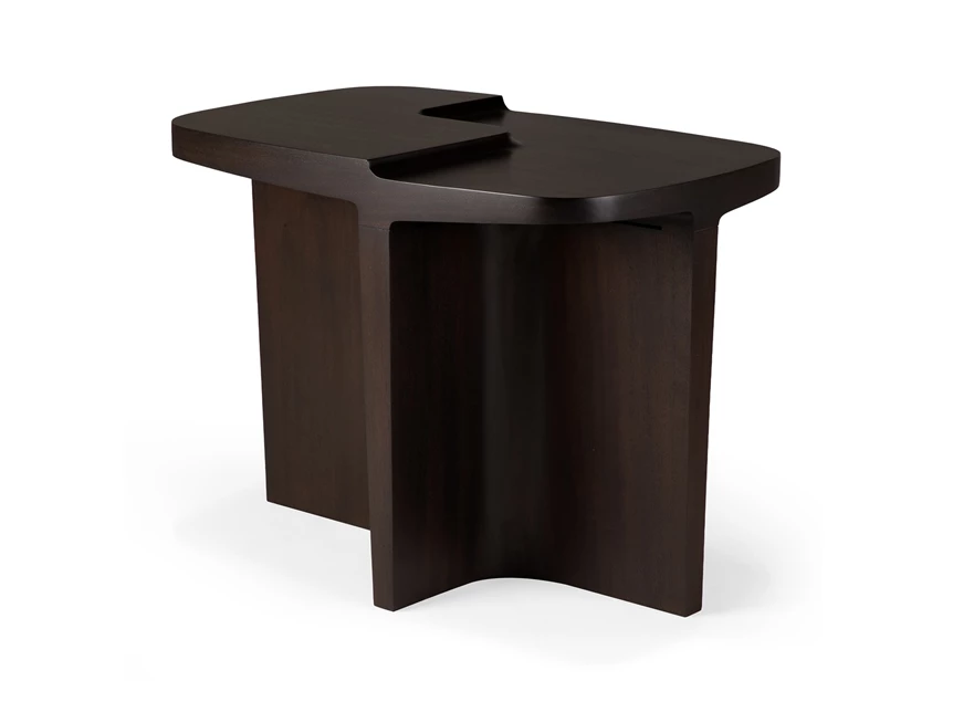Bijzettafel Mahogany Brutalist Rose Brown Side Table 35160 Ethnicraft
