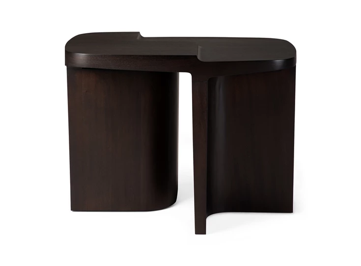 Zijkant Bijzettafel Mahogany Brutalist Rose Brown Side Table 35160 Ethnicraft