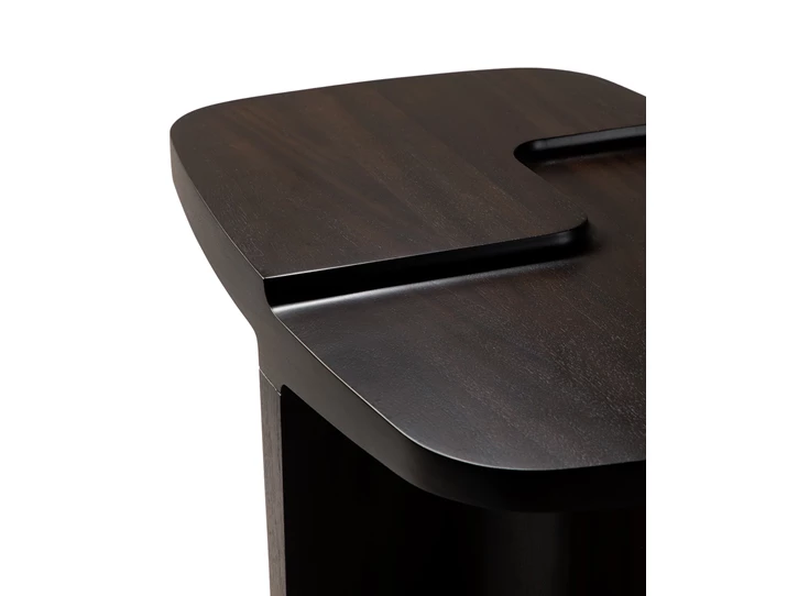 Zijde Bijzettafel Mahogany Brutalist Rose Brown Side Table 35160 Ethnicraft