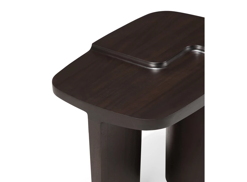 Bovenkant Bijzettafel Mahogany Brutalist Rose Brown Side Table 35160 Ethnicraft