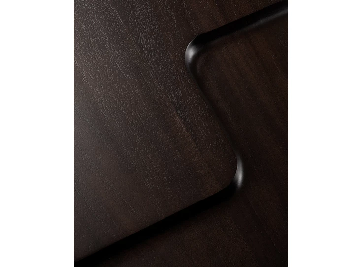 Detail Bijzettafel Mahogany Brutalist Rose Brown Side Table 35160 Ethnicraft