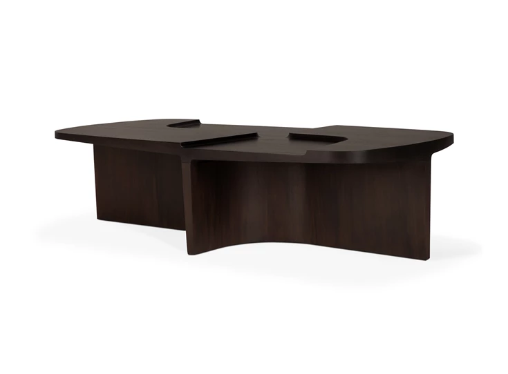 Gedraaid Salontafel Mahogany Brutalist Rose Brown Coffee Table 35161 Ethnicraft