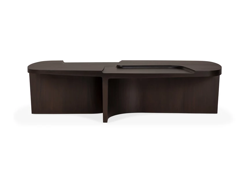 Front Salontafel Mahogany Brutalist Rose Brown Coffee Table 35161 Ethnicraft