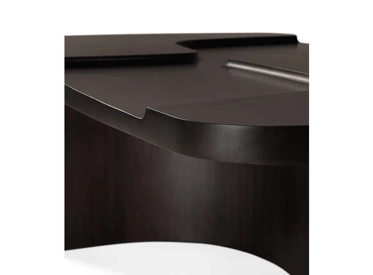 Afgerond Salontafel Mahogany Brutalist Rose Brown Coffee Table 35161 Ethnicraft