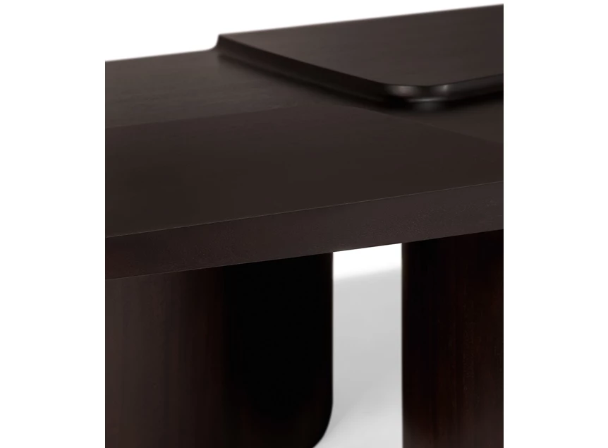 Bladrand Salontafel Mahogany Brutalist Rose Brown Coffee Table 35161 Ethnicraft