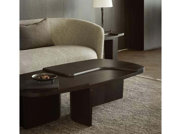 Sfeerfoto Salontafel Mahogany Brutalist Rose Brown Coffee Table 35161 Ethnicraft