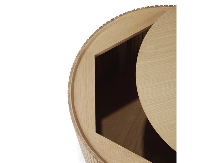 Opbergruimte Salontafel Oak Roller Max Coffee Table 50045 Ethnicraft