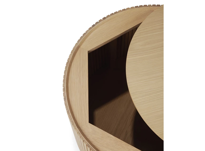 Opbergruimte Salontafel Oak Roller Max Coffee Table 50045 Ethnicraft