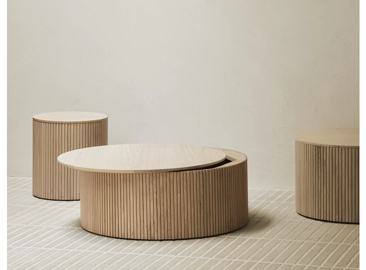 Collectie Salontafel Oak Roller Max Coffee Table 50045 Ethnicraft