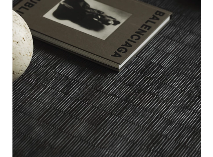 Structuur Salontafel Teak Grooves Off Black Coffee Table 12257 Ethnicraft