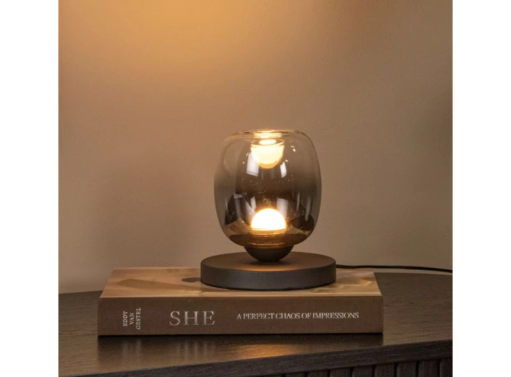 Tamino tafellamp zwart 15 led sfeer