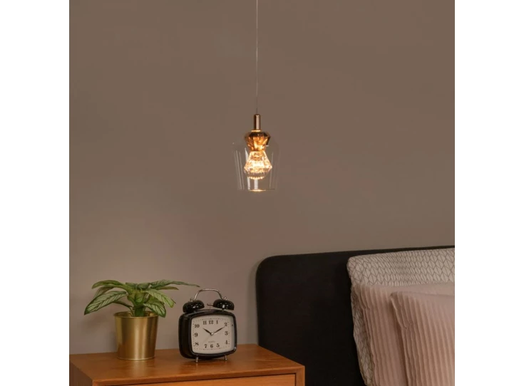Berlaine hanglamp transparant 12 sfeer
