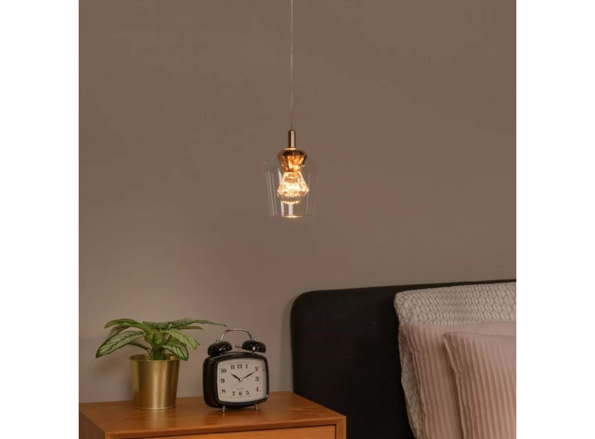 Berlaine hanglamp transparant 12 sfeer