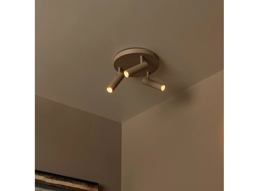 Grado plafondspot - taupe 25cm sfeer