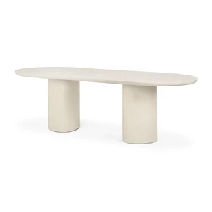 Eettafel Elements Dining Table Oblong Microcement Off White 26427 Ethnicraft