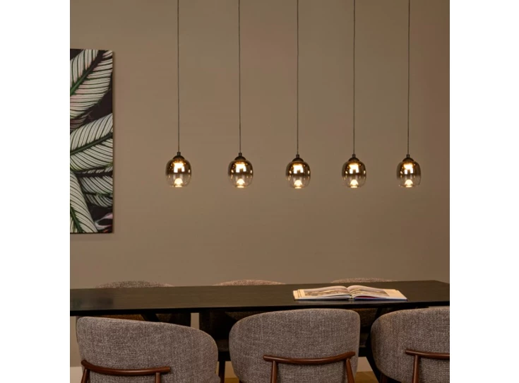 Tamino hanglamp zwart sfeer