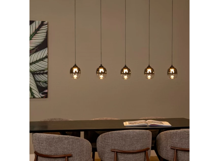 Tamino hanglamp zwart sfeer