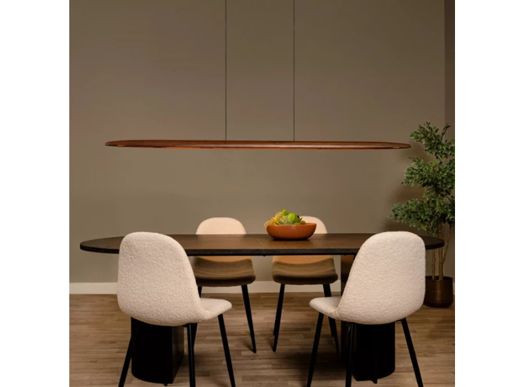 Langholt hanglamp hout sfeer