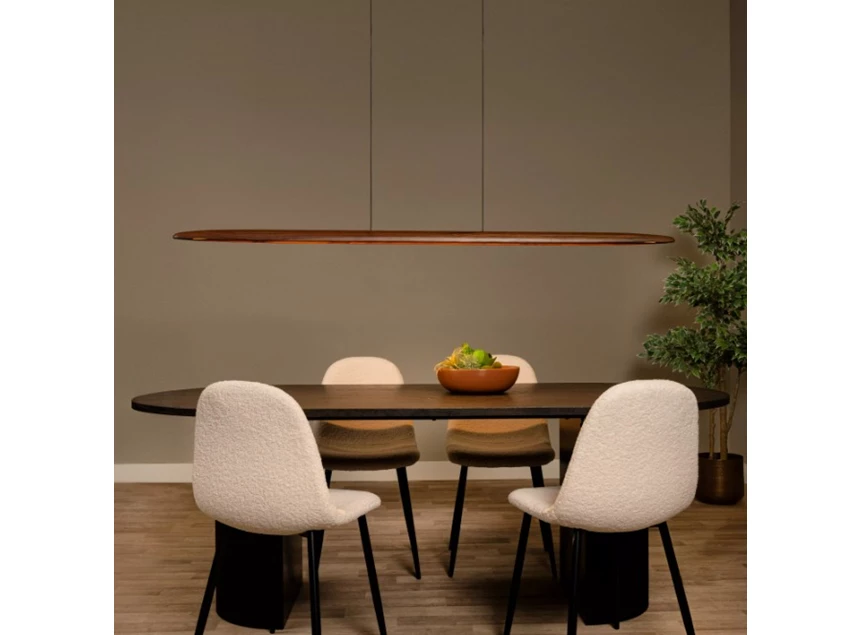 Langholt hanglamp hout sfeer