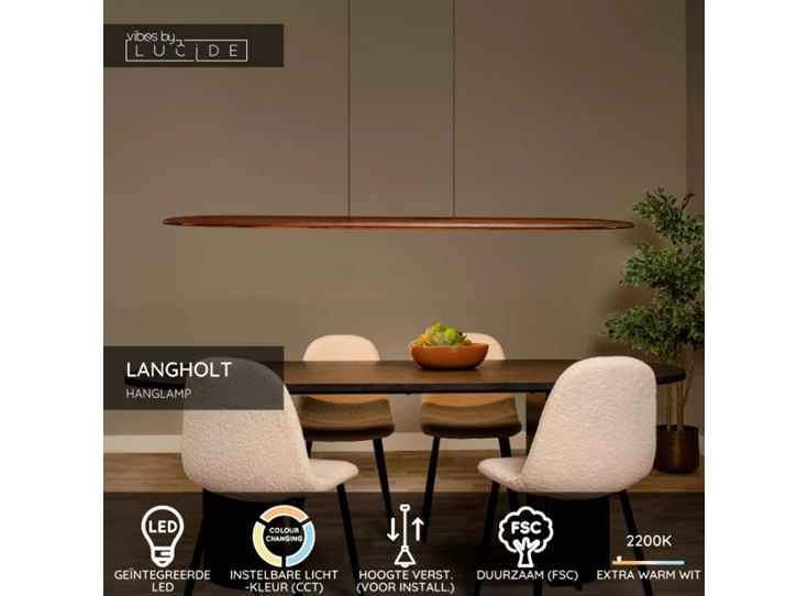 Langholt hanglamp hout handleiding
