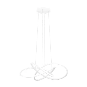 Riaza hanglamp aluminium, staal wit