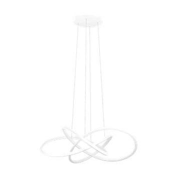 Riaza hanglamp aluminium, staal wit