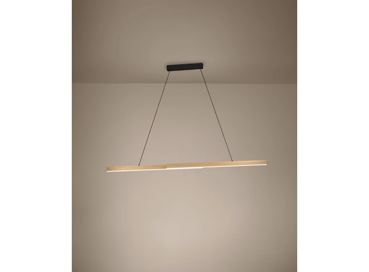 Montebuono hanglamp aluminium, staal sfeer