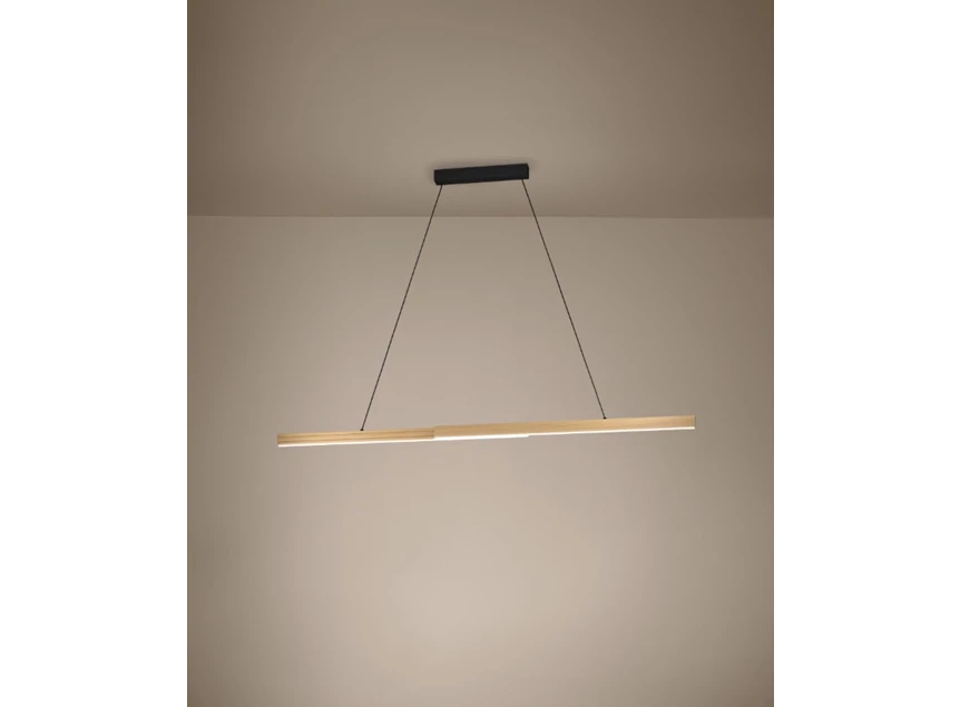 Montebuono hanglamp aluminium, staal sfeer