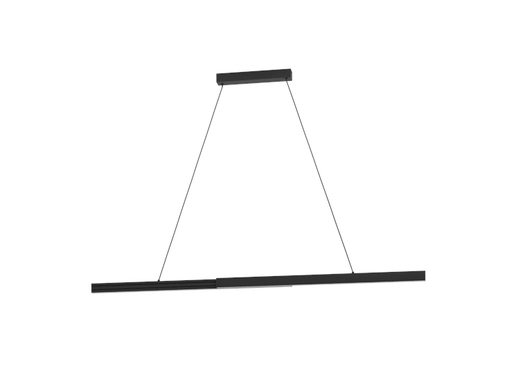 Montebuono hanglamp aluminium, staal zwart