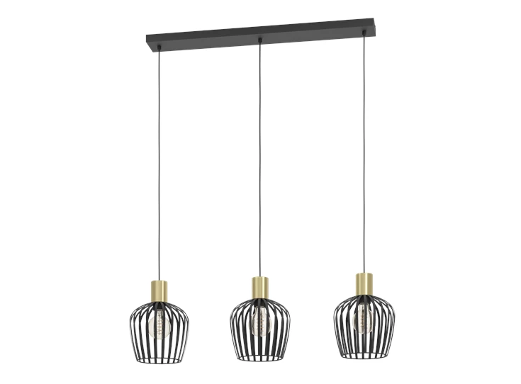 Empoli hanglamp/3 staal zwart