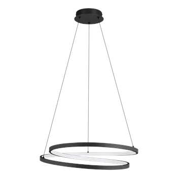 Ruotale hanglamp aluminium, staal zwart