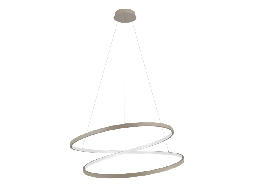 Ruotale hanglamp aluminium, staal zandkleur