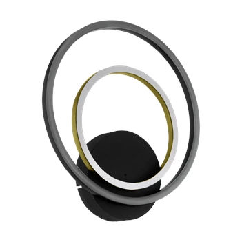 Lanacera wandlamp zwart/goud