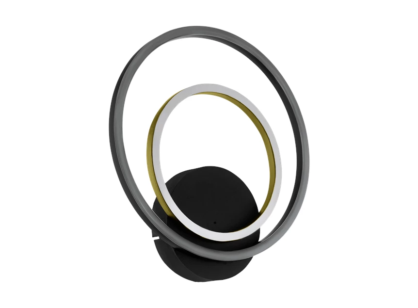 Lanacera wandlamp zwart/goud