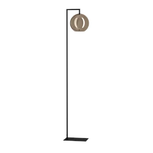 Cordoba staanlamp zwart/koperkleuren