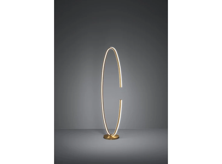 Bogado staanlamp goudkleurig sfeer