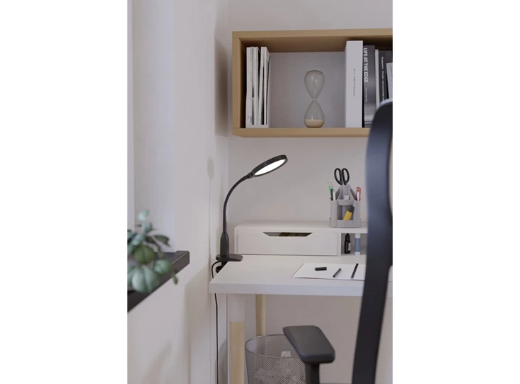 Lauro klemarmatuur zwart sfeer