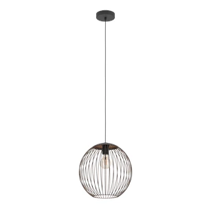 Almanzora hanglamp staal zwart/koper