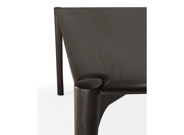 Bovenkant Eettafel Teak Pi Dark Brown Dining Table 11582 Ethnicraft