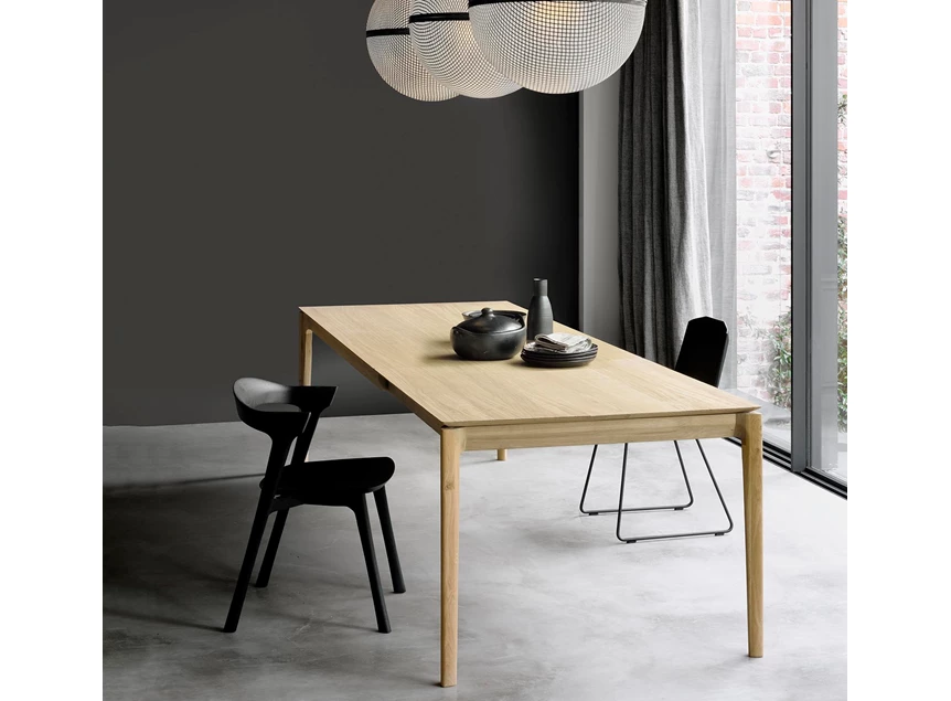 Sfeer open Verlengbare tafel Oak Bok Varnished Extendable Dining Table 55209 Ethnicraft