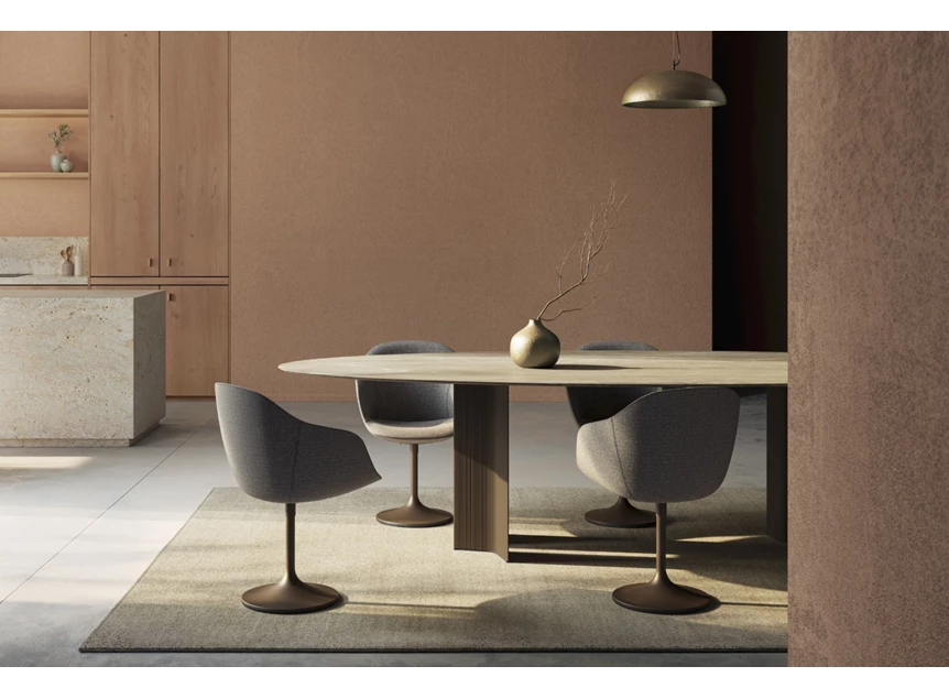 Sfeerfoto Eettafel Pulse ovaal Elyps Xeramica keramiek Joli