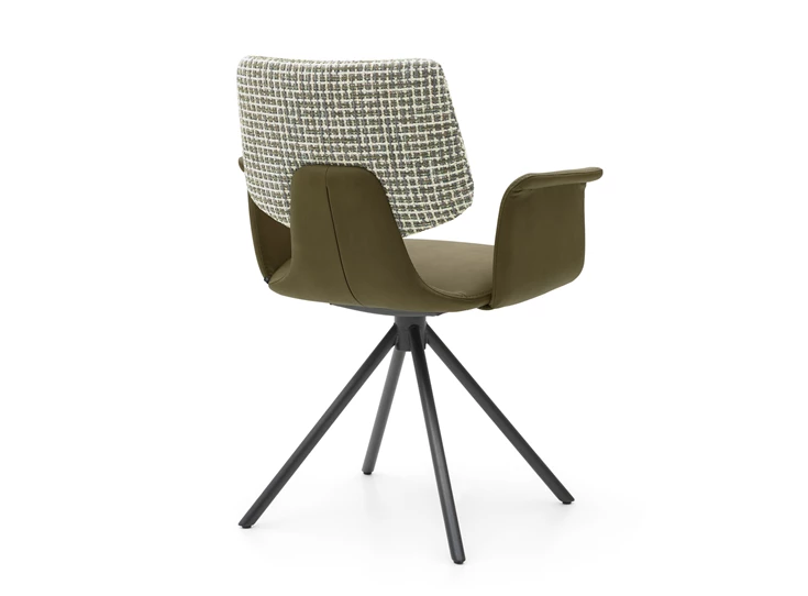 Achterkant Armstoel Nerina NE 2363 statiefonderstel recht Musterring